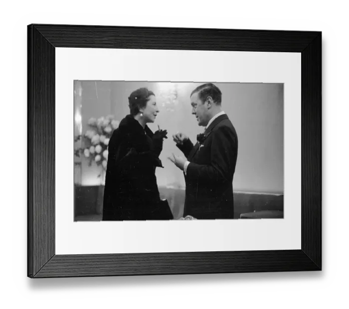Framed Print : Hartnell Conversing