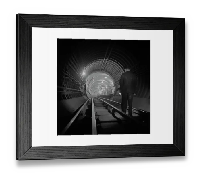Framed Print : Tube Tunnel Cleaner Framed Print : Tube Tunnel Cleaner