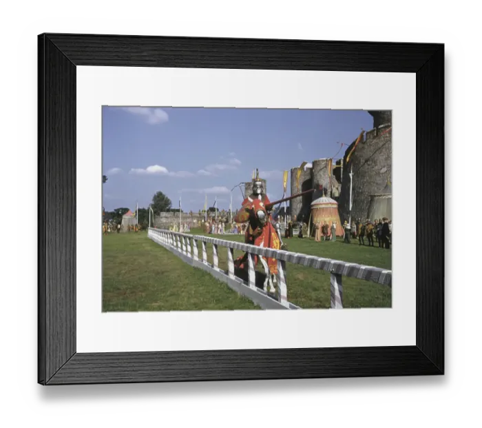 Framed Print : Knights Jousting Framed Print : Knights Jousting