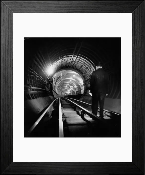 Framed Print : Tube Tunnel Cleaner Framed Print : Tube Tunnel Cleaner