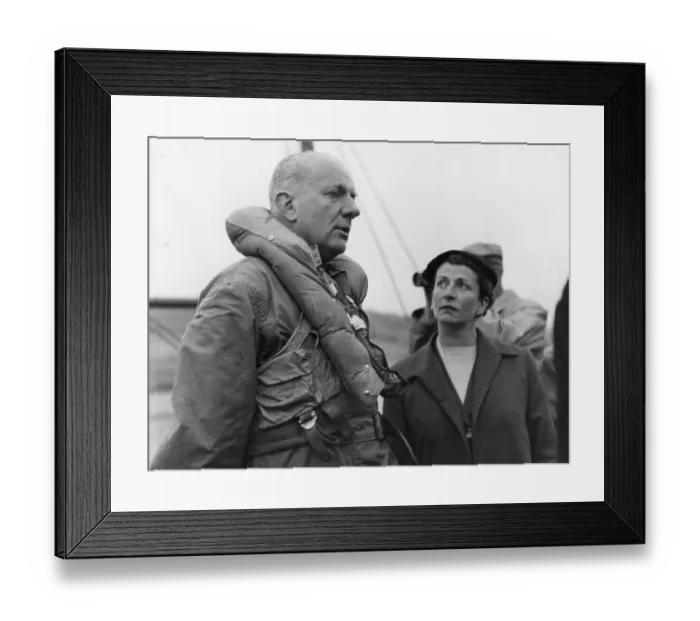Framed Print : John Cobb. One time world land speed record holder John Cobb in a boat on Loch Ness Framed Print : John Cobb. One time world land speed record holder John Cobb in a boat on Loch Ness