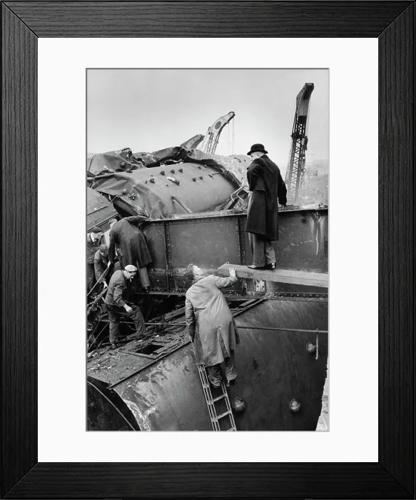 Framed Print : Harrow Crash