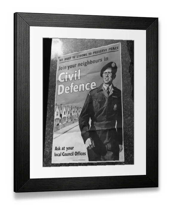 Framed Print : Civil Defence Framed Print : Civil Defence