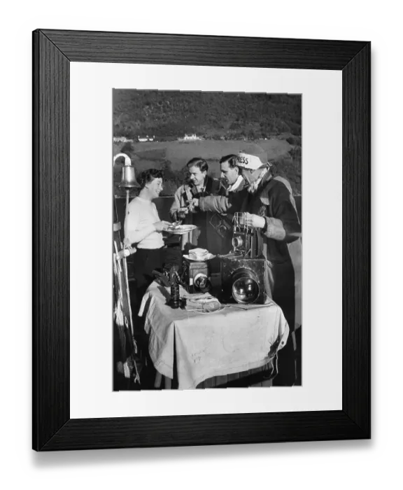 Framed Print : Lochside Breakfast Framed Print : Lochside Breakfast