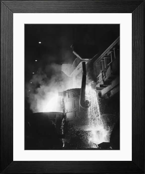 Framed Print : Steel Furnace
