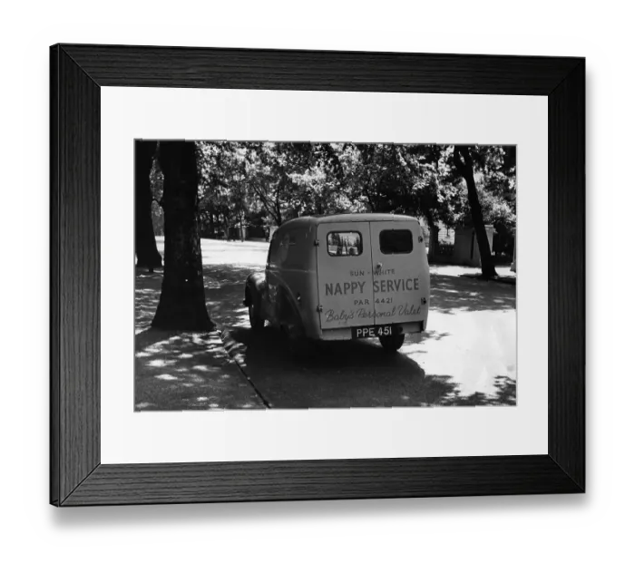 Framed Print : Nappy Service Framed Print : Nappy Service