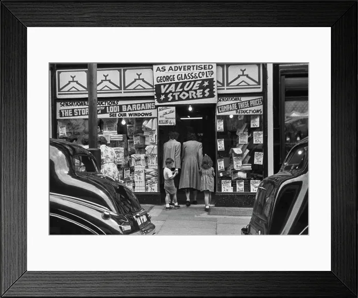 Framed Print : Bargain Store Framed Print : Bargain Store