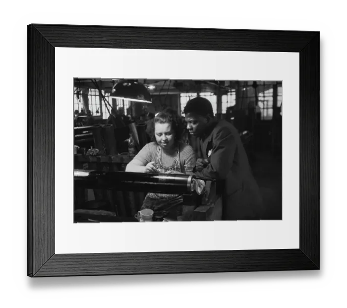 Framed Print : A C Nwapa at Lancashire Textiles Factory Framed Print : A C Nwapa at Lancashire Textiles Factory