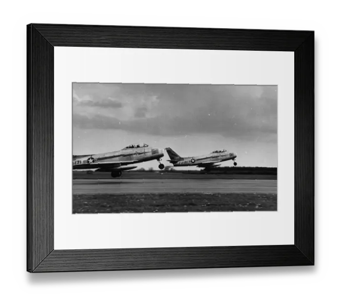 Framed Print : Sabres Take-Off