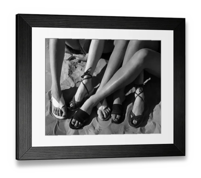 Framed Print : Beach Shoes