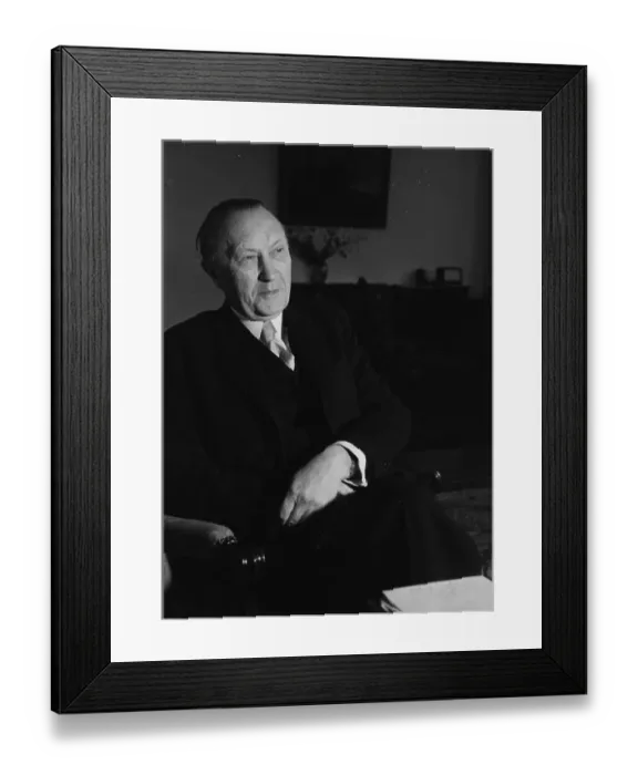 Framed Print : Konrad Adenauer Framed Print : Konrad Adenauer