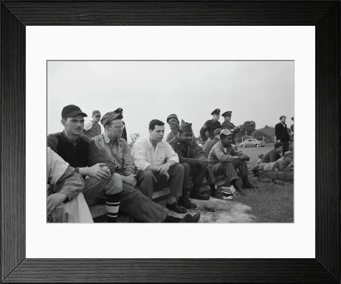 Framed Print : USAF Baseball In England, 1952 Framed Print : USAF Baseball In England, 1952