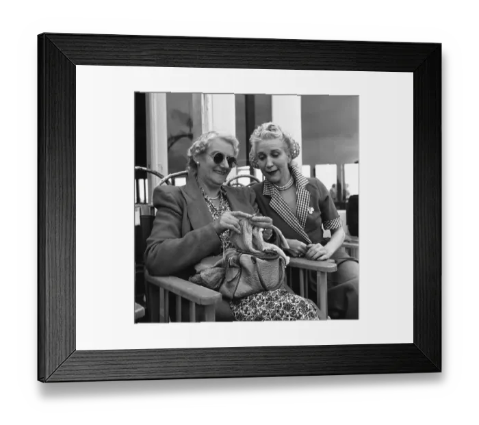 Framed Print : Knitting On The Pier Framed Print : Knitting On The Pier