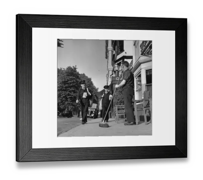 Framed Print : Postmen & Cleaner Framed Print : Postmen & Cleaner