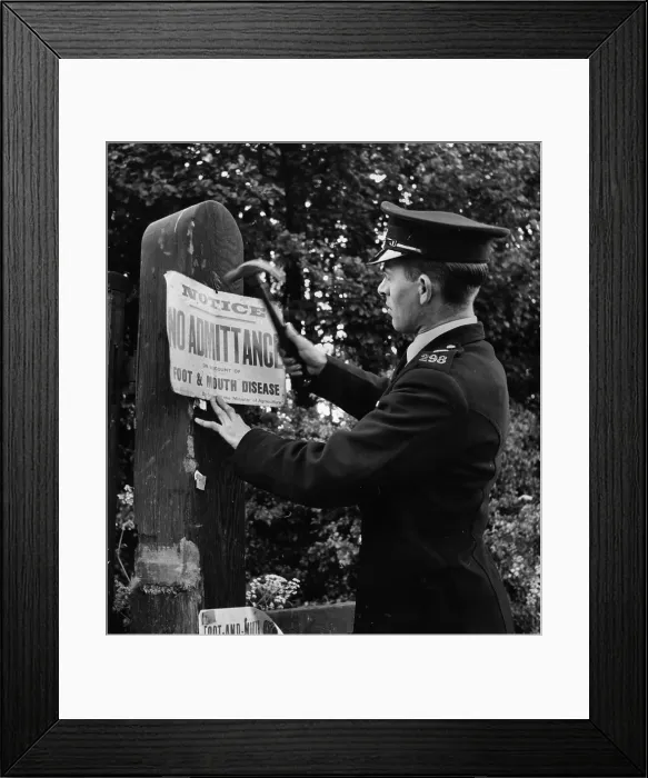 Framed Print : Infection Warning Framed Print : Infection Warning