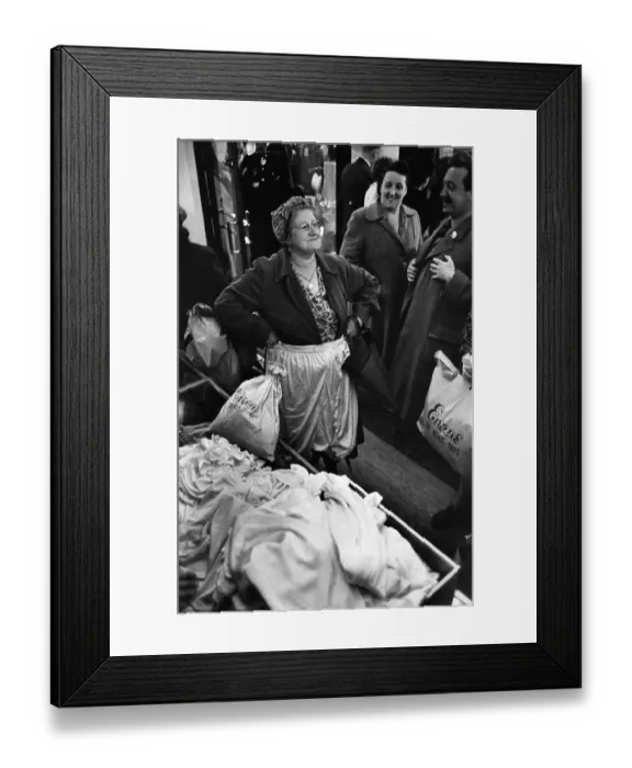 Framed Print : Outsize. 24th May 1952: Shoppers at the opening of Evans - The Outsize Shop' Framed Print : Outsize. 24th May 1952: Shoppers at the opening of Evans - The Outsize Shop'