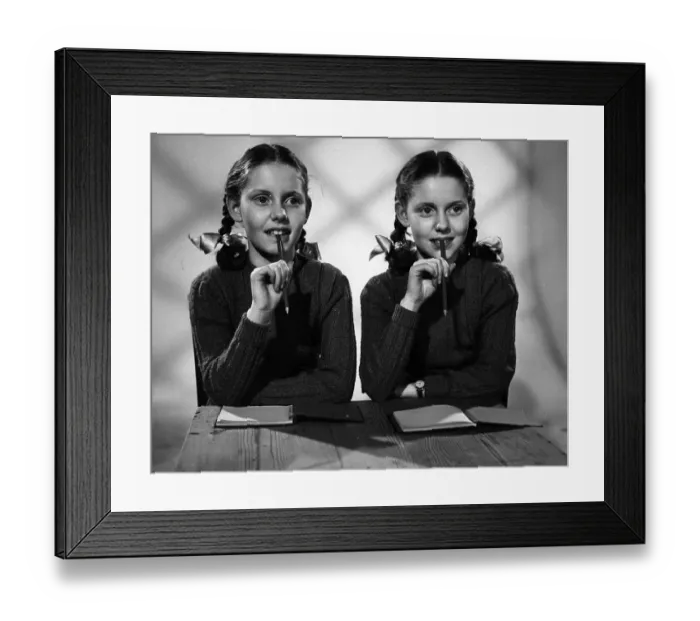 Framed Print : Film Star Twins Framed Print : Film Star Twins