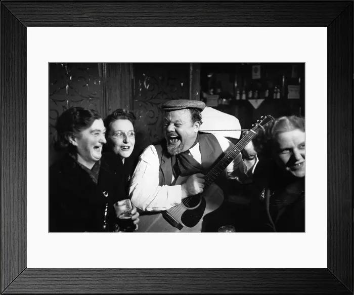 Framed Print : Burl Ives. American folk singer Burl Ives (1909 - 1995), an ex-wrestler