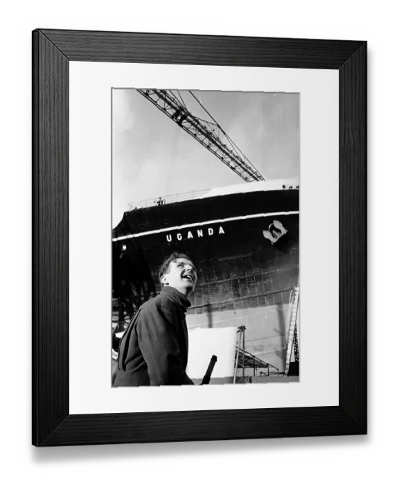 Framed Print : Uganda. 15th March 1952: The newly-constructed British India Company passenger Framed Print : Uganda. 15th March 1952: The newly-constructed British India Company passenger