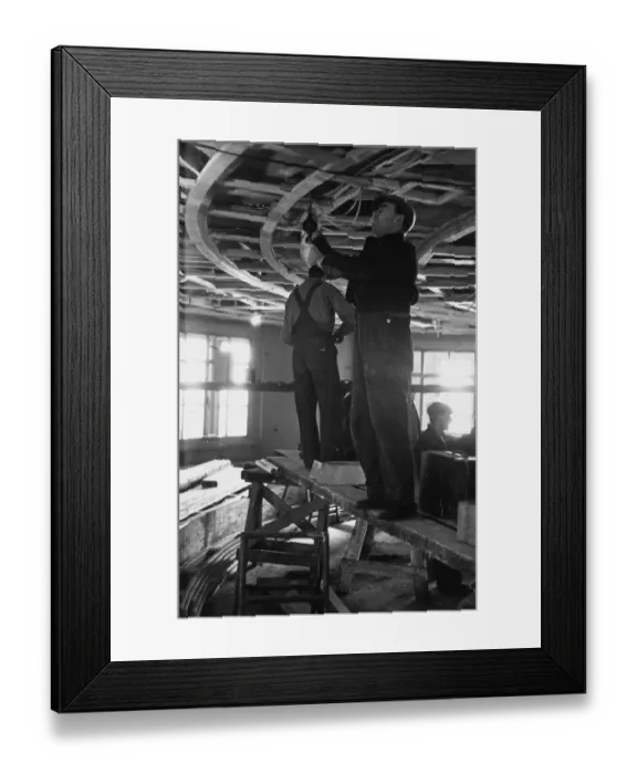 Framed Print : Electricians Framed Print : Electricians