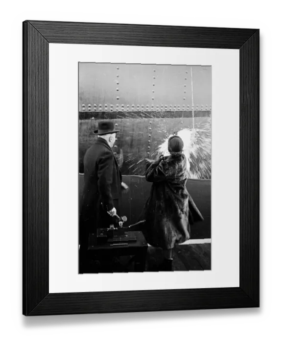 Framed Print : Champagne Launch Framed Print : Champagne Launch