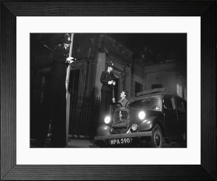 Framed Print : Stilted Policemen Framed Print : Stilted Policemen
