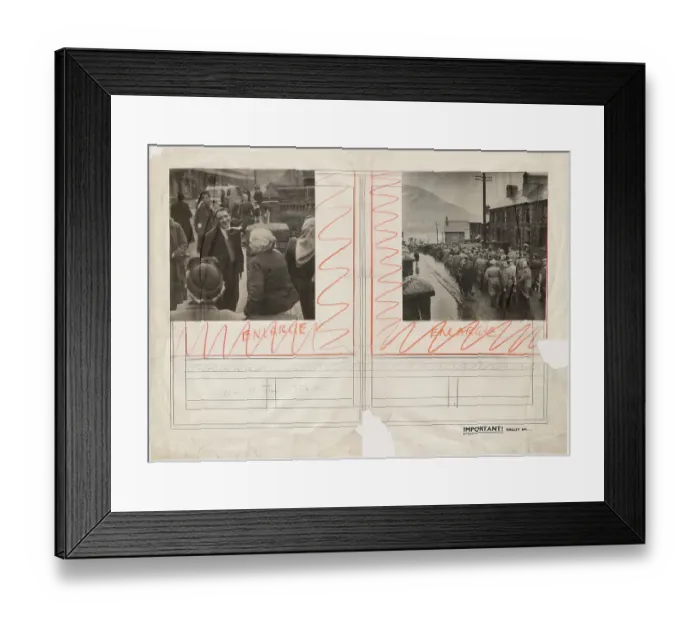 Framed Print : Rhondda Valley Magazine Layout