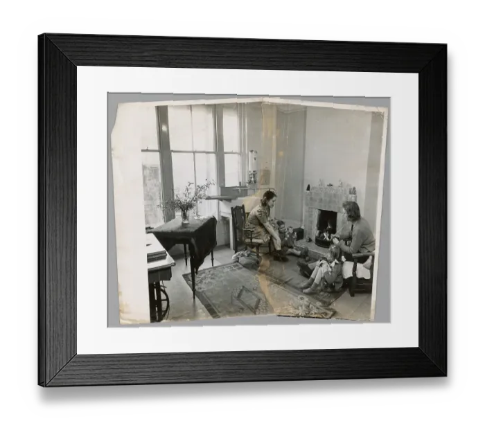 Framed Print : Domestic Scene Join-Up Framed Print : Domestic Scene Join-Up