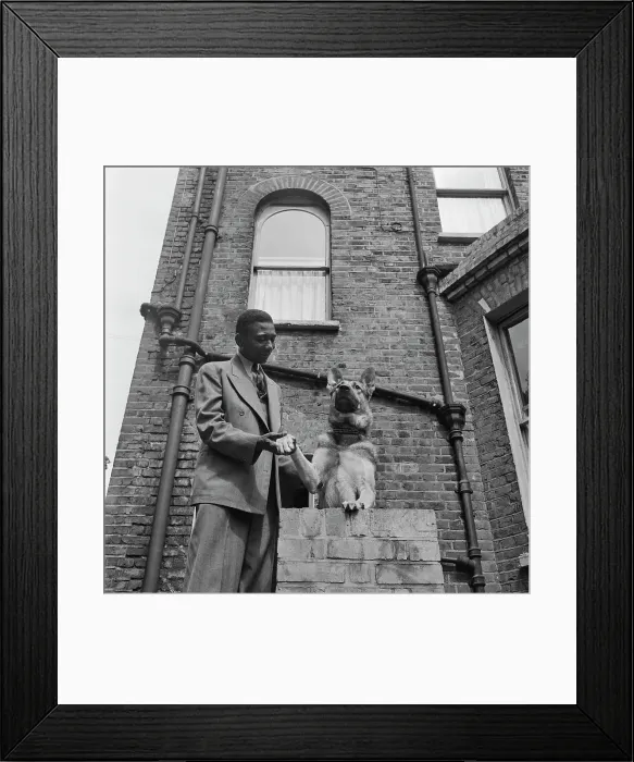 Framed Print : A Man And His Dog Framed Print : A Man And His Dog