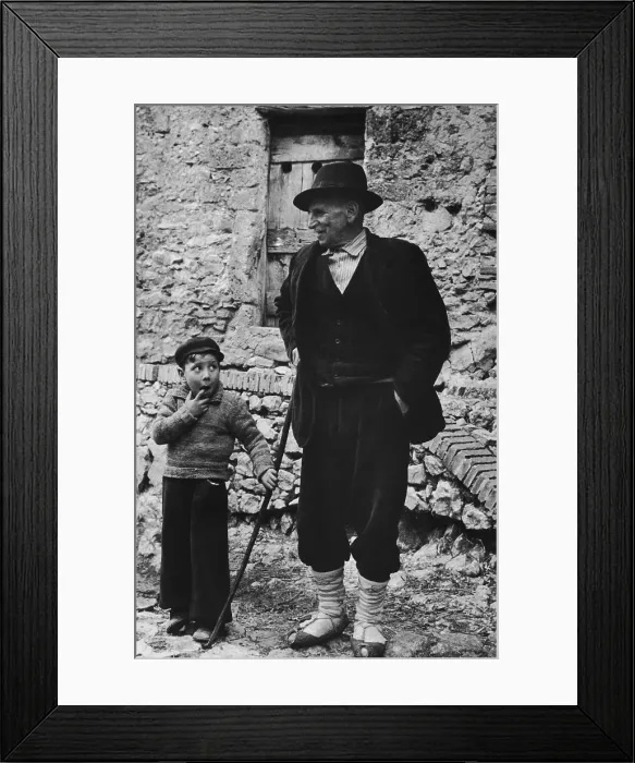 Framed Print : Italian Villagers Framed Print : Italian Villagers