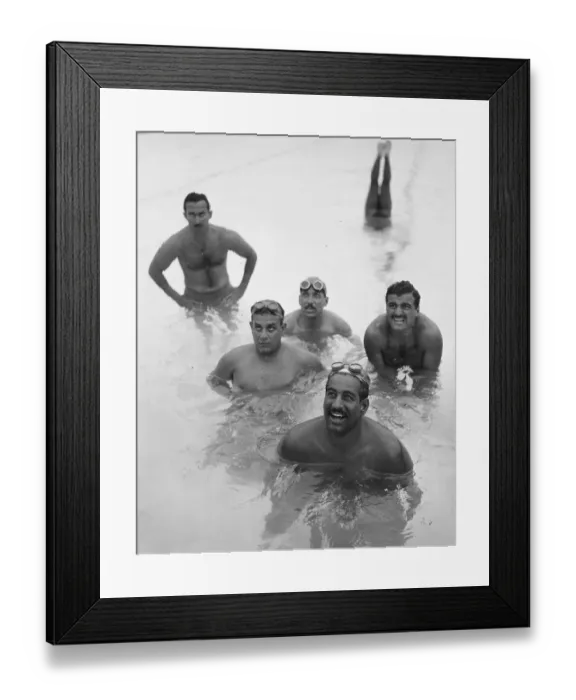 Framed Print : Swimmers Training Framed Print : Swimmers Training