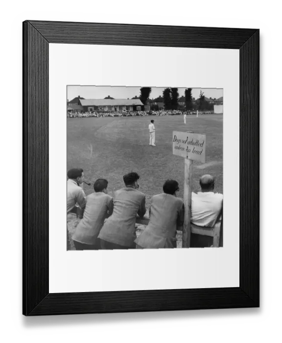 Framed Print : Watching Cricket