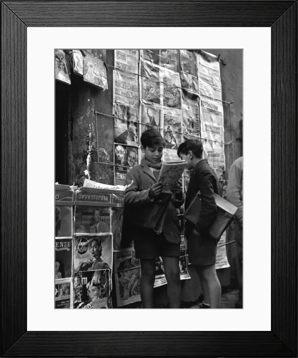 Framed Print : Comic Stand Framed Print : Comic Stand