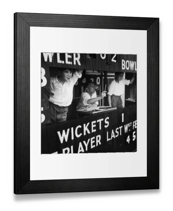 Framed Print : Cricket Score Board Framed Print : Cricket Score Board