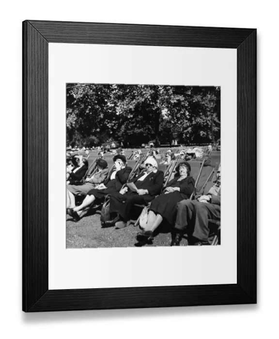 Framed Print : London Sunbathers Framed Print : London Sunbathers