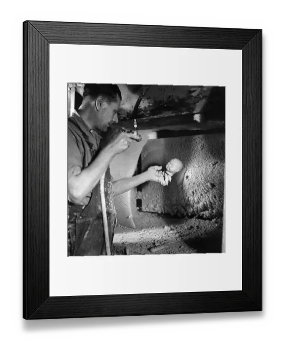 Framed Print : Spraying Doll's Head Framed Print : Spraying Doll's Head