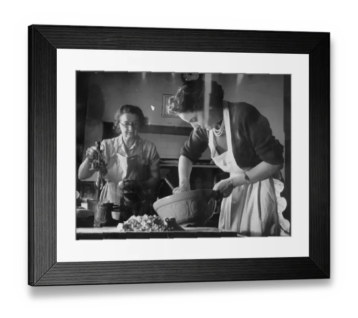 Framed Print : Cookery Lesson Framed Print : Cookery Lesson