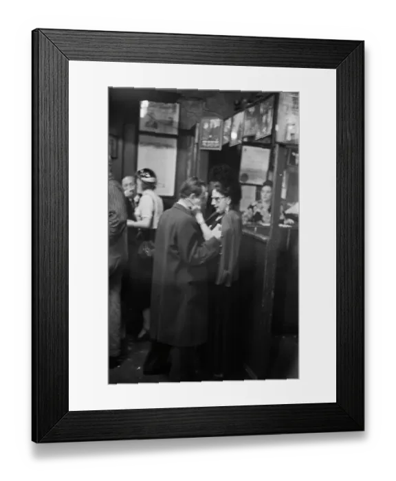 Framed Print : New York Bar Scene