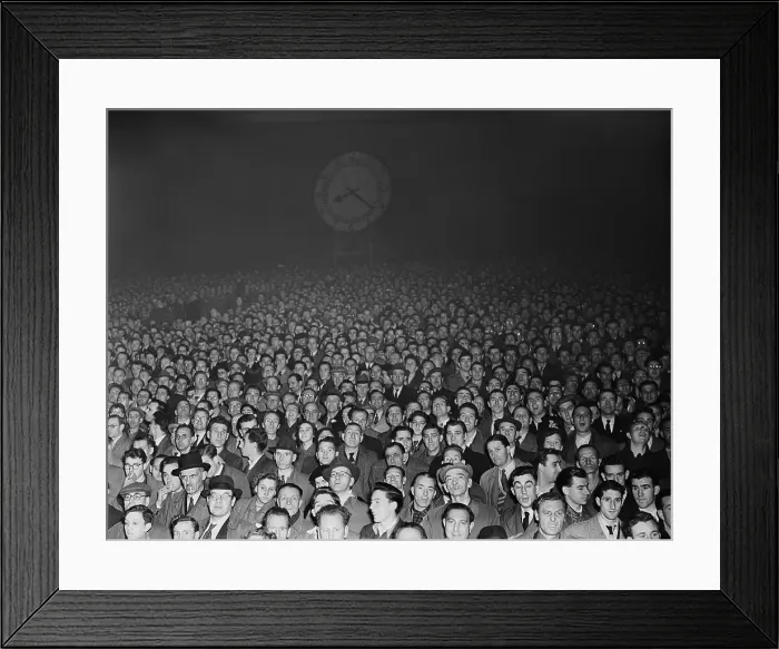 Framed Print : Clock End Fans