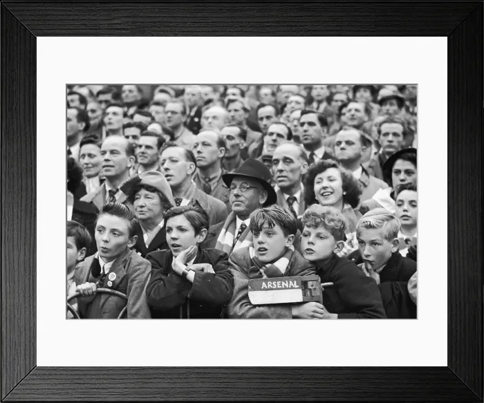 Framed Print : Fans At Highbury Framed Print : Fans At Highbury