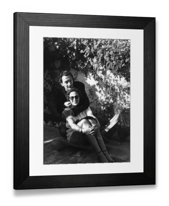 Framed Print : Dali And Wife Framed Print : Dali And Wife