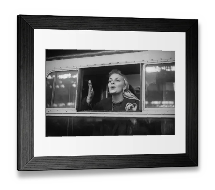 Framed Print : Bluebell Girl Leaves For Milan Framed Print : Bluebell Girl Leaves For Milan