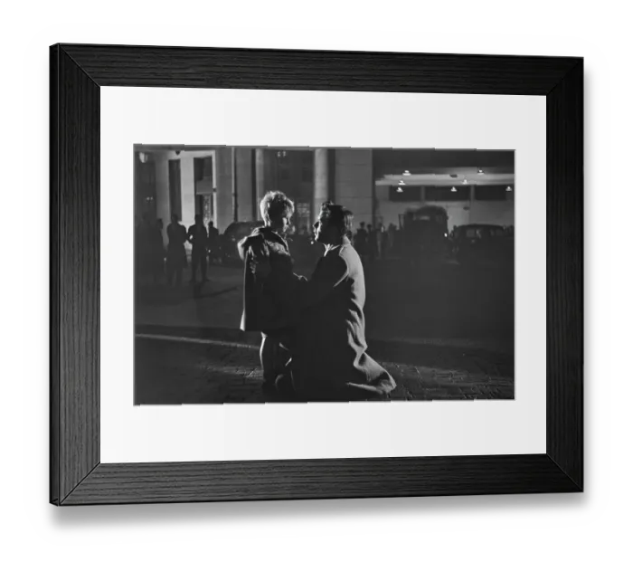 Framed Print : Hunted. English actor, Dirk Bogarde and Scottish child actor Framed Print : Hunted. English actor, Dirk Bogarde and Scottish child actor