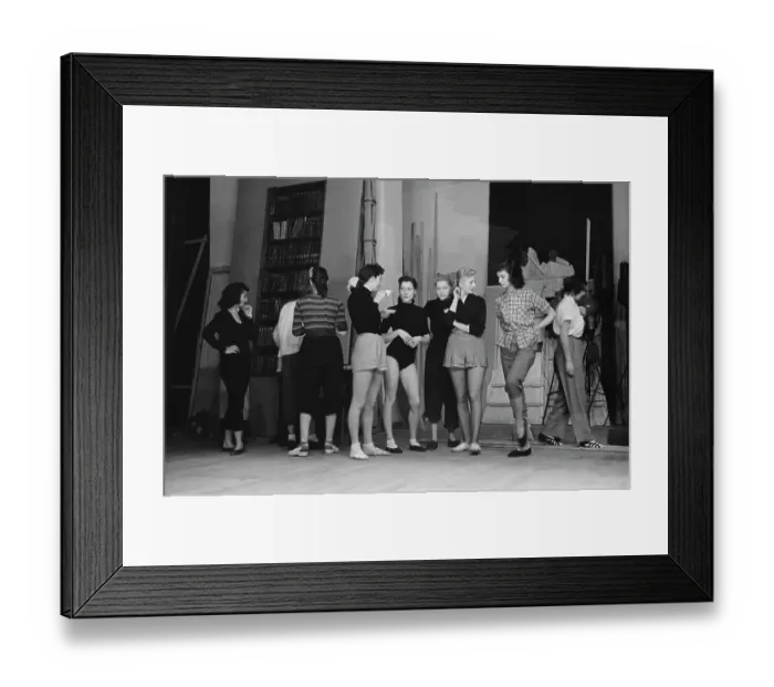 Framed Print : Bluebell Girls Rehearse In Milan Framed Print : Bluebell Girls Rehearse In Milan