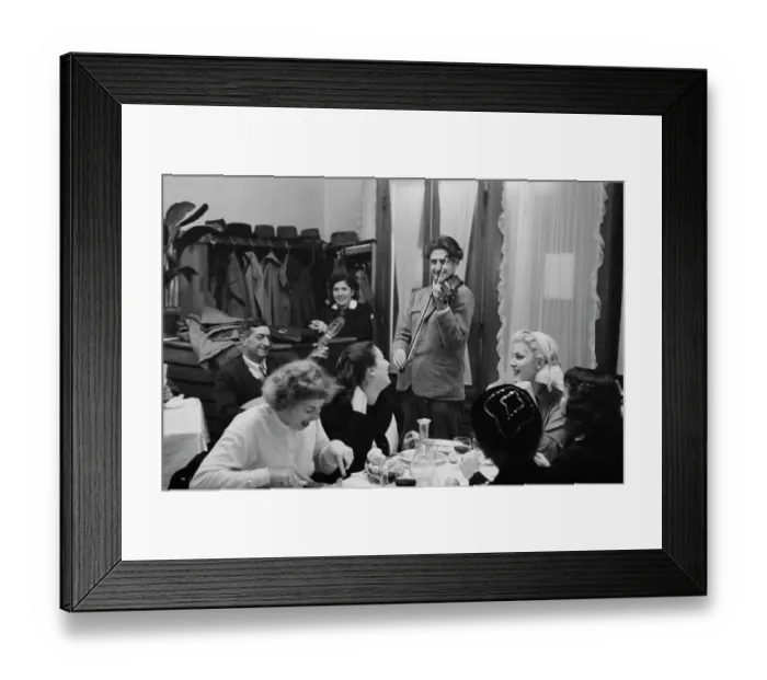 Framed Print : Bluebell Girls Dine Out In Milan Framed Print : Bluebell Girls Dine Out In Milan