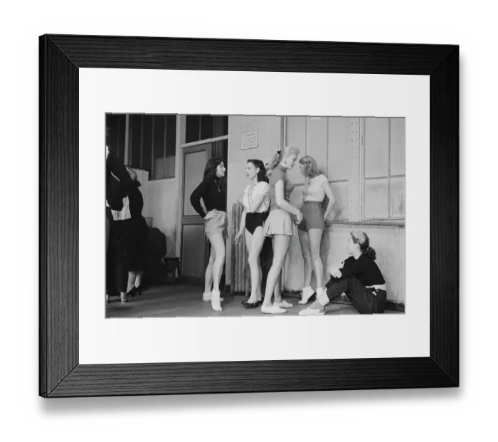 Framed Print : Bluebell Girls Rehearse In Milan