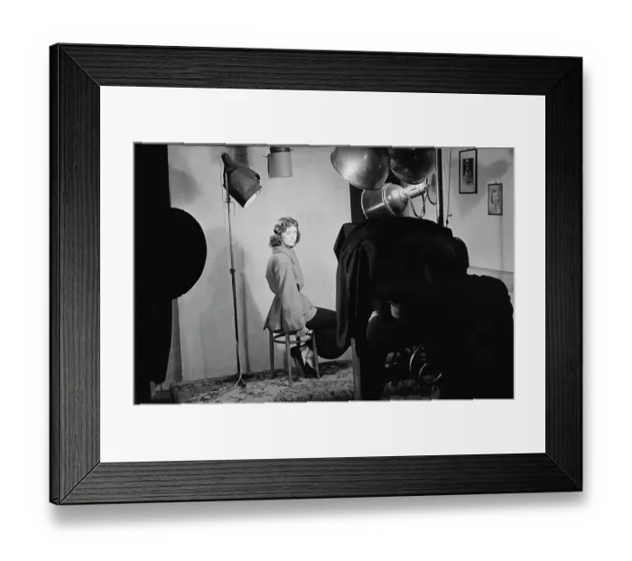 Framed Print : Work Permit Photo For Bluebell Girl Framed Print : Work Permit Photo For Bluebell Girl