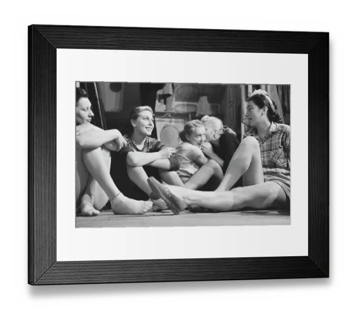 Framed Print : Bluebell Girls Rehearse In Milan Framed Print : Bluebell Girls Rehearse In Milan
