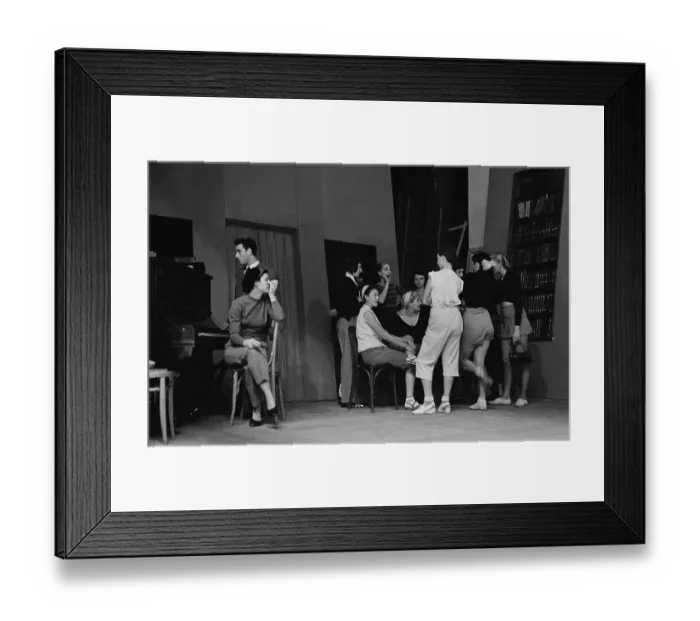 Framed Print : Bluebell Girls Rehearse In Milan Framed Print : Bluebell Girls Rehearse In Milan