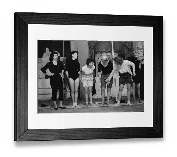 Framed Print : Bluebell Girls Rehearse In Milan Framed Print : Bluebell Girls Rehearse In Milan